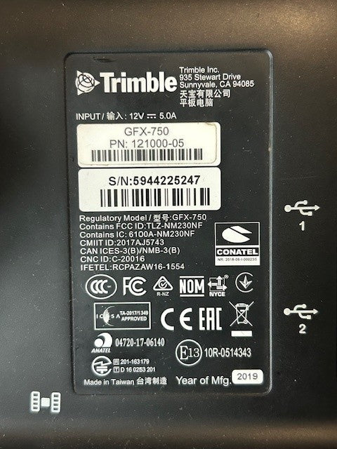 Trimble GFX-750 Terminal – 10″ Precision Display