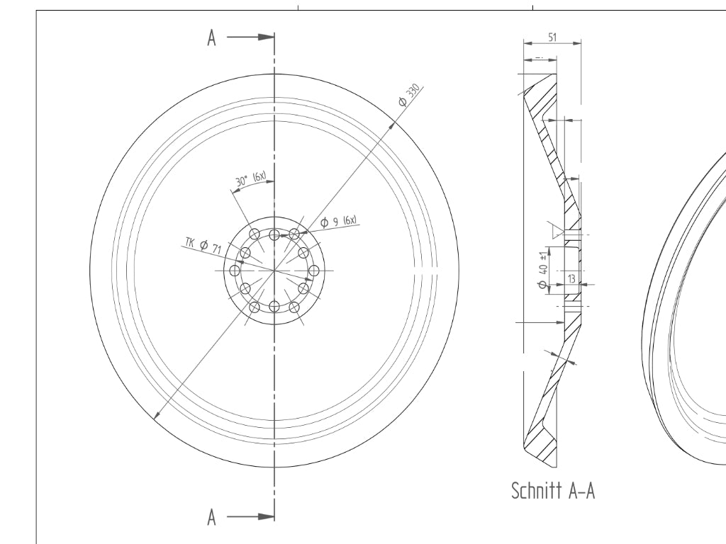 Horsch pressure roller steel